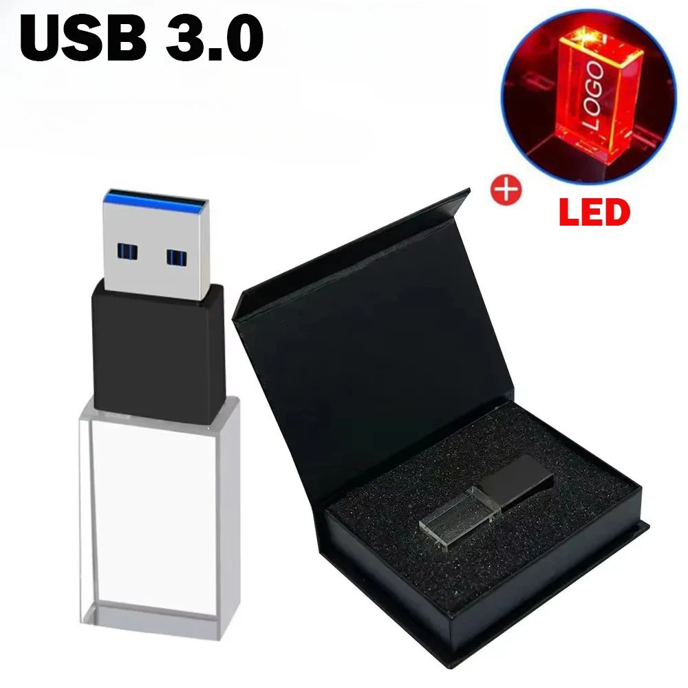 Crystal USB 3.0 High-Speed 128GB Pen Drive