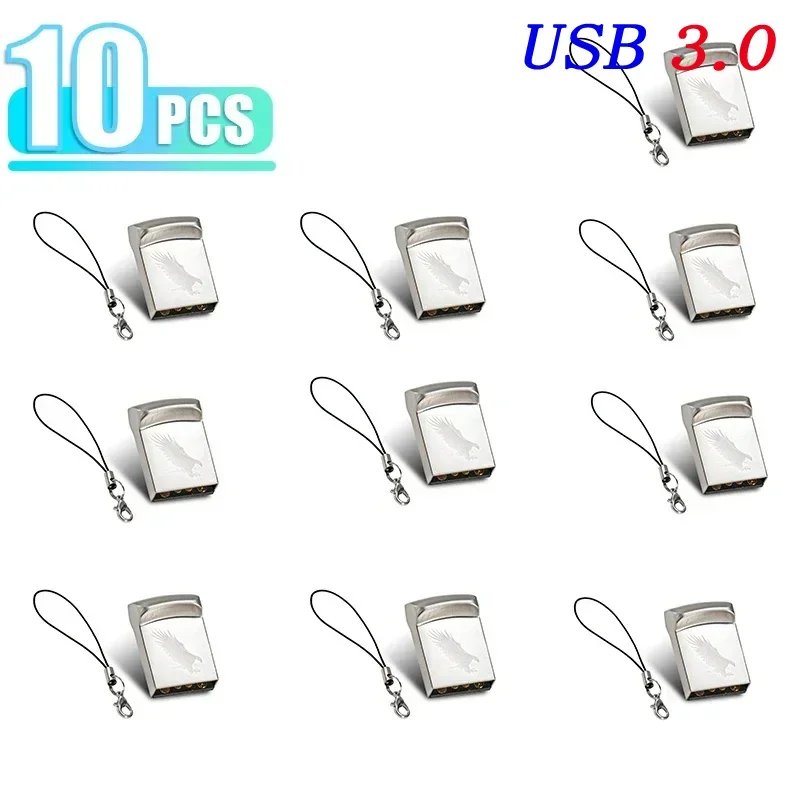 Jaster Metal USB 3.0 Flash Drives - Lot of 10, High-Speed Memory Keys