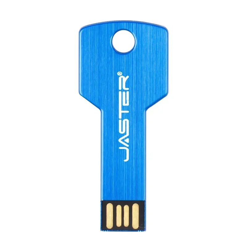 Jaster Metal Mini USB Drive, 4GB - Blue