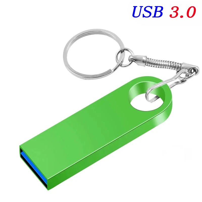 Jaster High-Speed USB Memory Drive, 128GB, Waterproof, Metal Keychain with Custom Logo