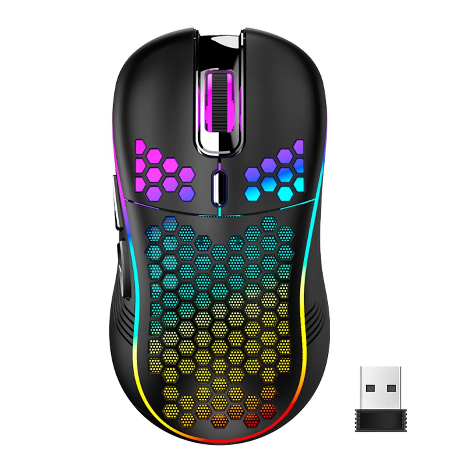 Beeswax Wired Gaming Mouse with RGB Backlighting, Adjustable DPI, Ergonomic Design for PC and Laptop Gamers