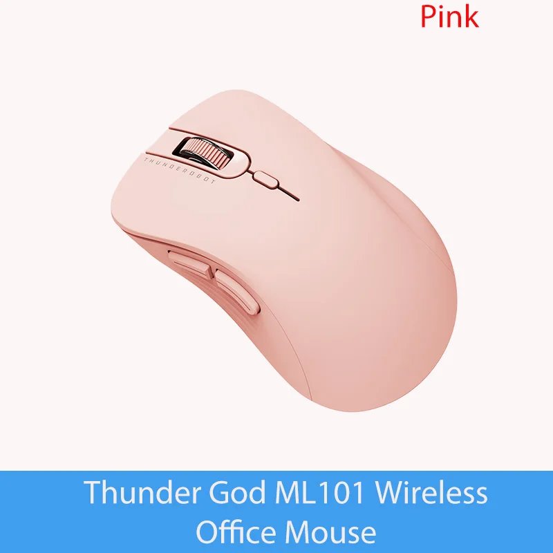 VSBDUFGDYSF Wireless Office Mouse, 2.4G Wireless Connection, Three Recycling, Compatible Windows System, ML101 Pink