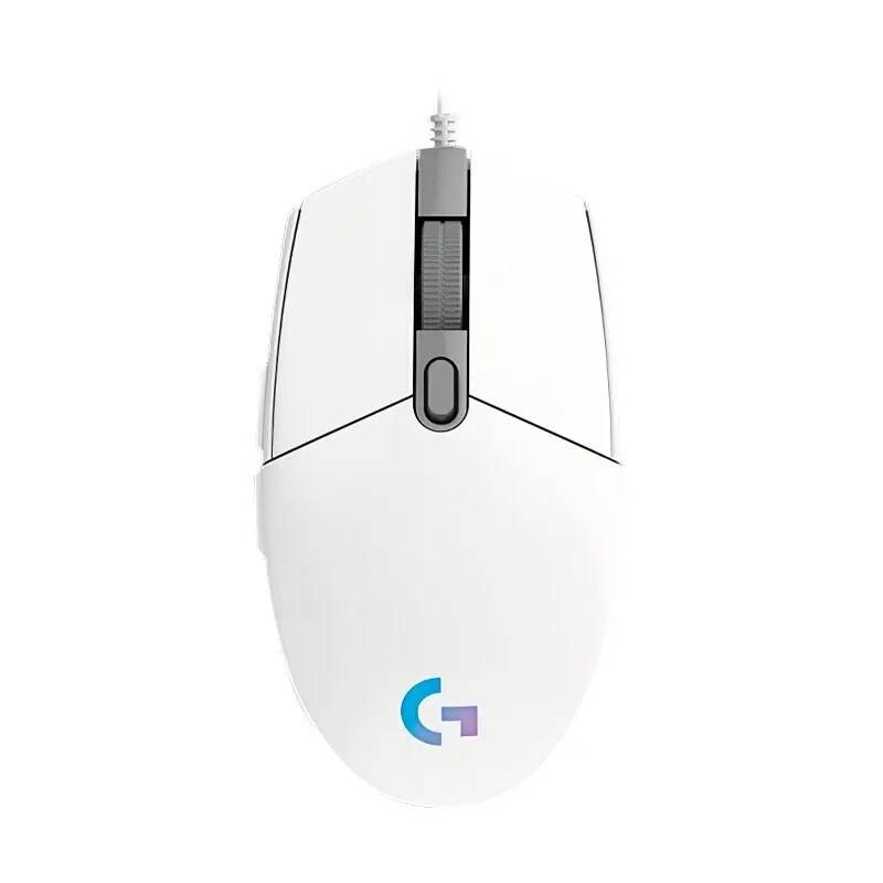 Logitech G102 Wireless Gaming Mouse, 8000 DPI, Rainbow Optical Effect Display for PC/Mac and Laptops, White