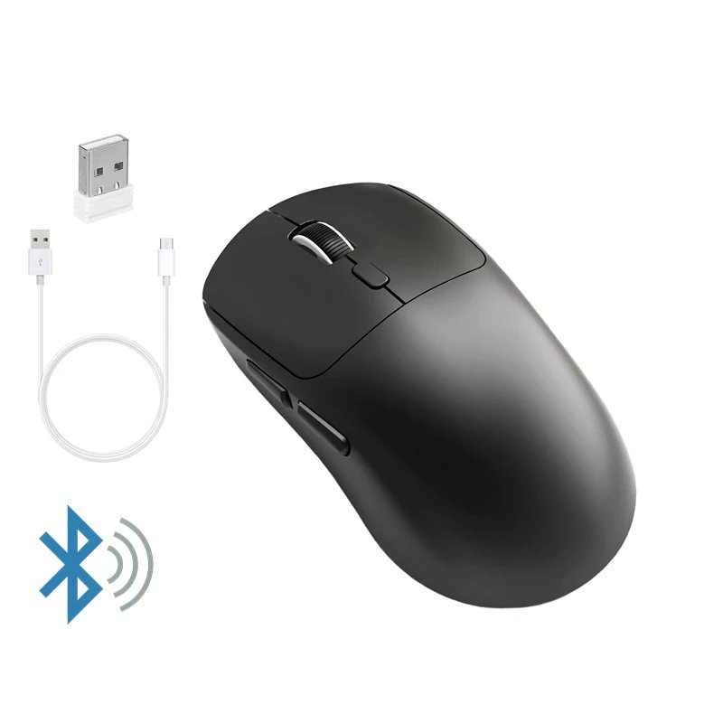 VSBDUFGDYSF Wireless Mouse M348, Rechargeable with 500mAh, Bluetooth Compatible, for Gamers and Computers, Black