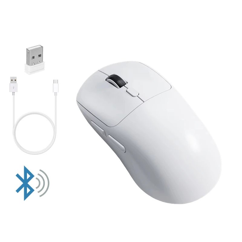 VSBDUFGDYSF M348 Wireless Mouse 2.4G, Rechargeable with 500mAh, Compatible Bluetooth for Gamers and Computers