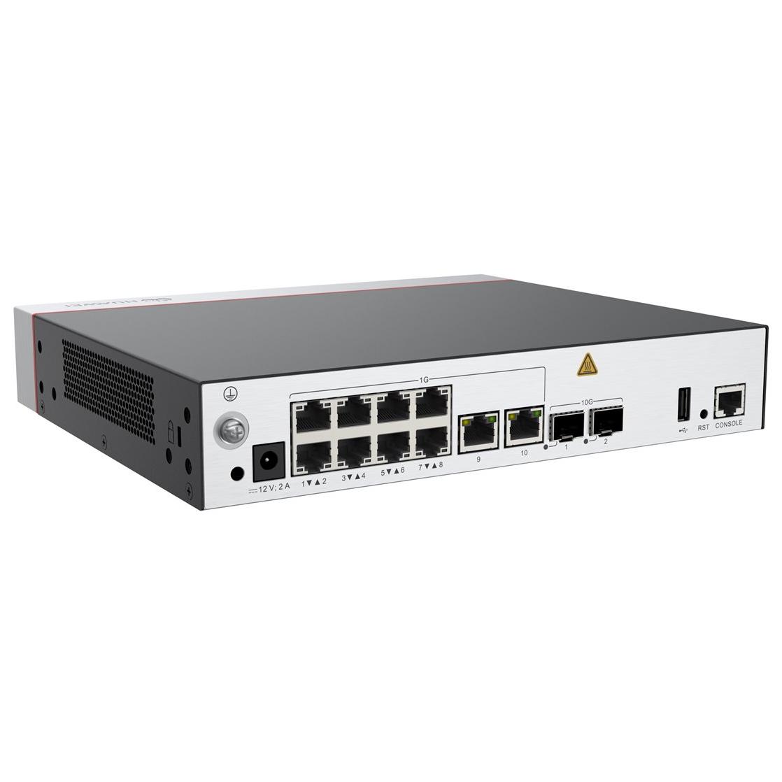 Routeur commutateur Huawei AC650-256AP - 10 ports avec 10GbE - 2 ports WAN - Montable sur rack et mur