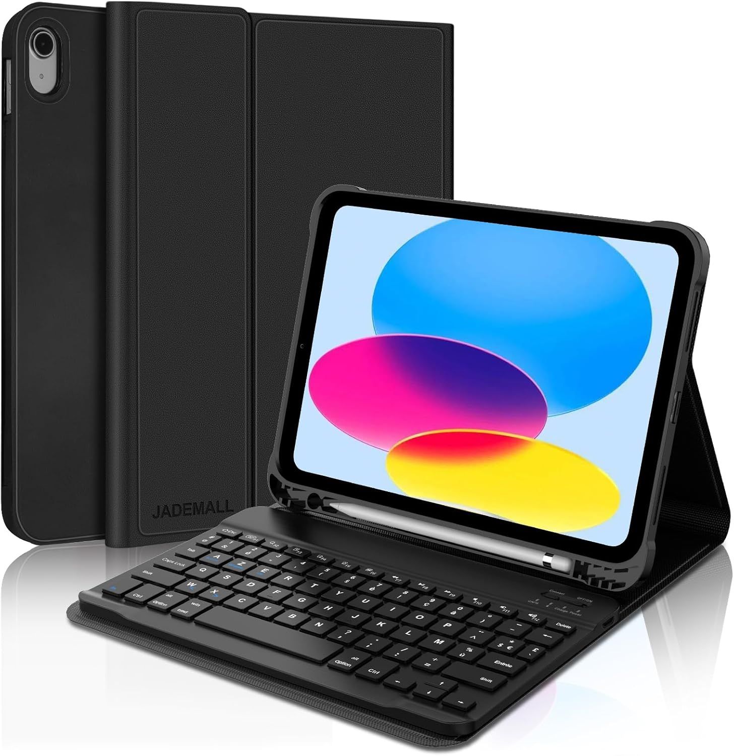 VUDSHGSYD iPad 11th Gen Bluetooth Keyboard, French AZERTY Detachable Case for 10.9/11-inch A16 2025