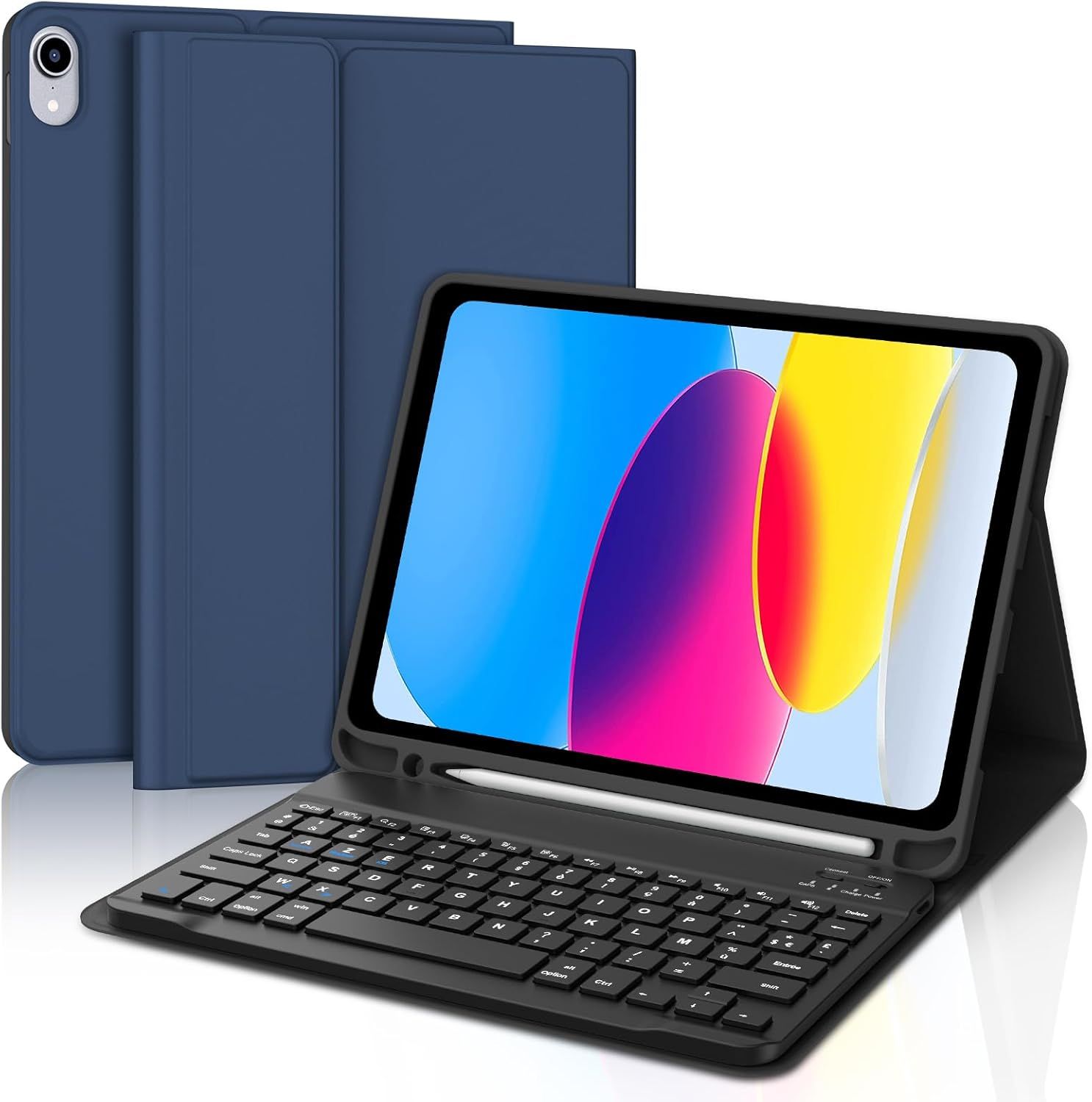 VUDSHGSYD Bluetooth French AZERTY Keyboard for iPad 10th/11th Generation
