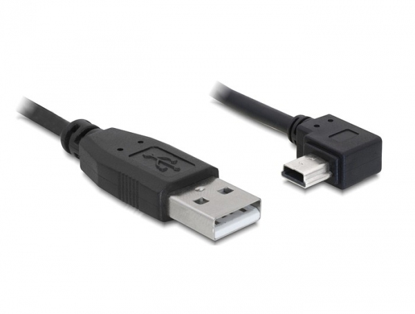 Cable USB Delock 1 m A a Mini-B Negro
