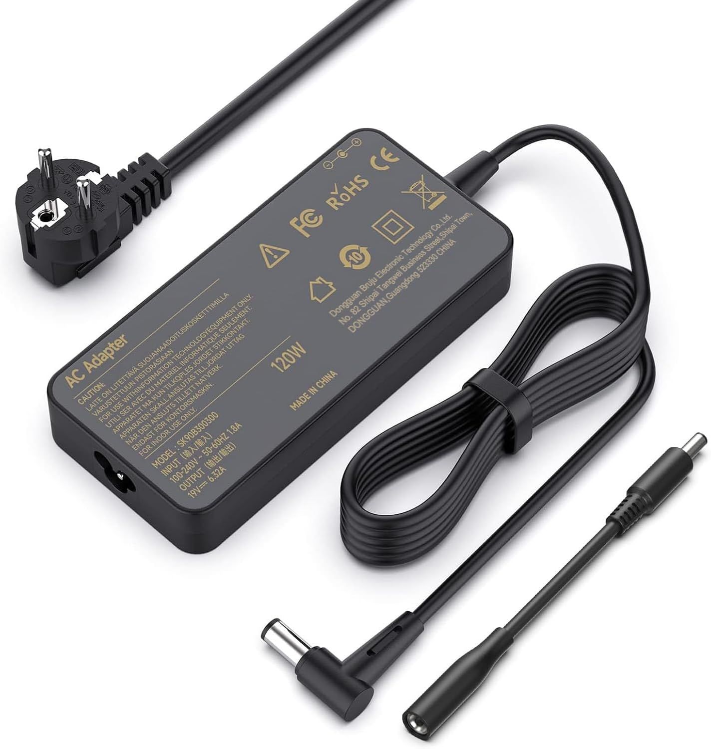 ASUS 120W Laptop Charger (19V 6.32A) - Compatible with VivoBook Pro 15, N752VX, FX504, and more