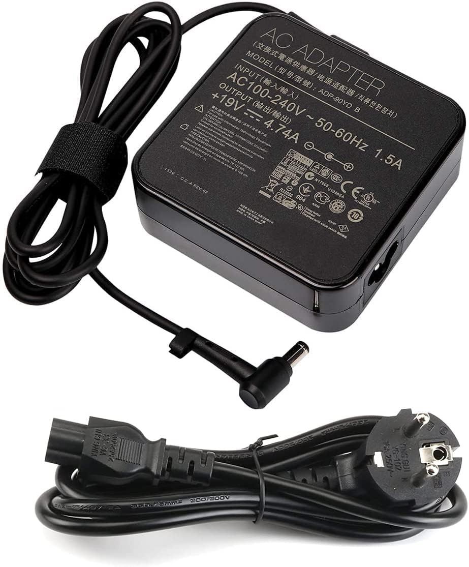 ASUS Laptop Charger 19V 4.74A 90W PA-1900-92 ADP-90YD D - AC Adapter Compatible with N55SL, N75, etc.