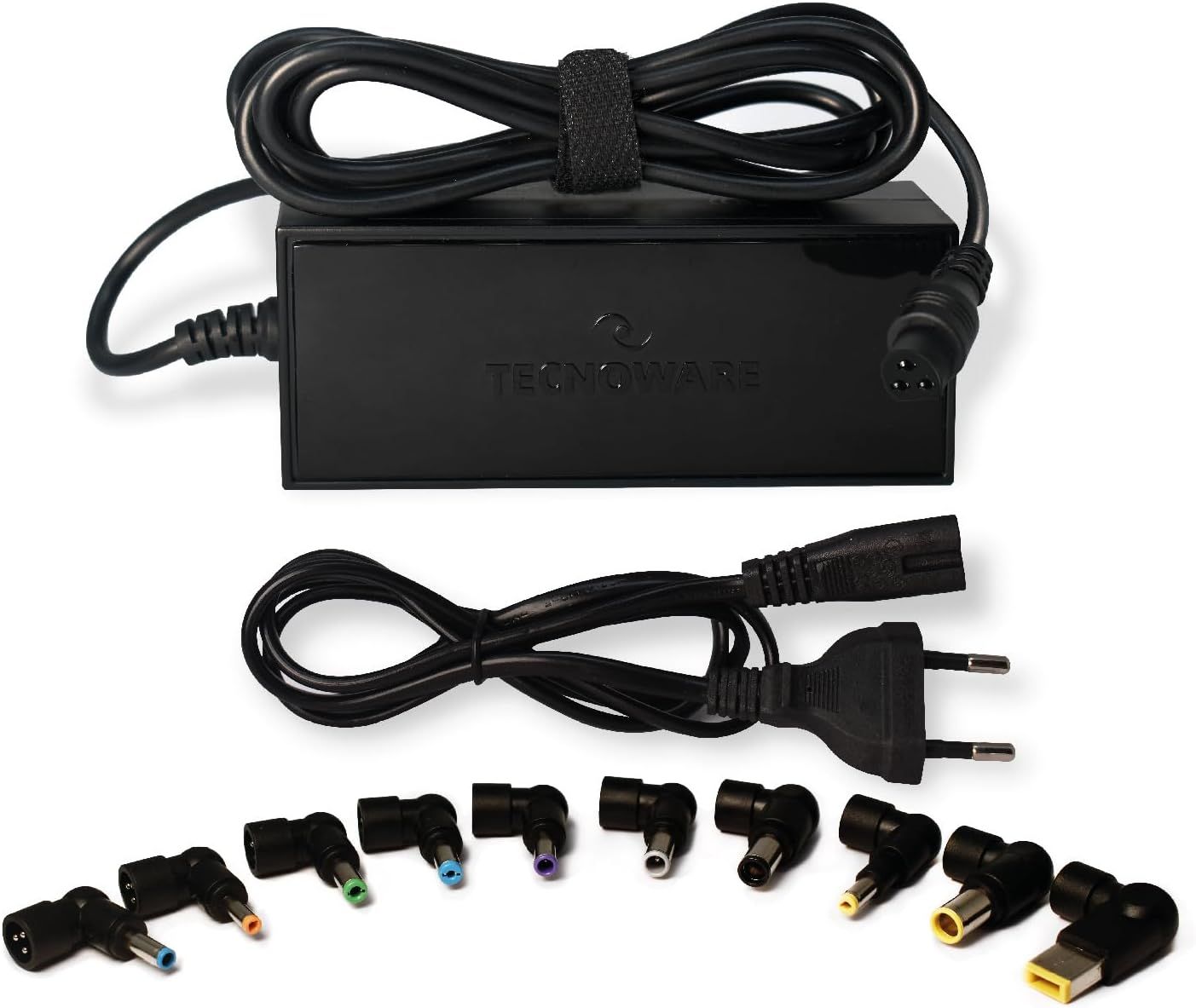 95W Universal Laptop Charger, 10 Compatible Connectors for Acer, ASUS, Sony, LG, Lenovo, IBM, Fujitsu, Samsung, Black