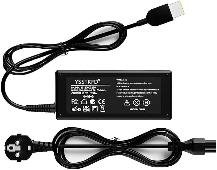 Lenovo ThinkPad 65W Laptop Charger (20V 3.25A USB Square Tip)