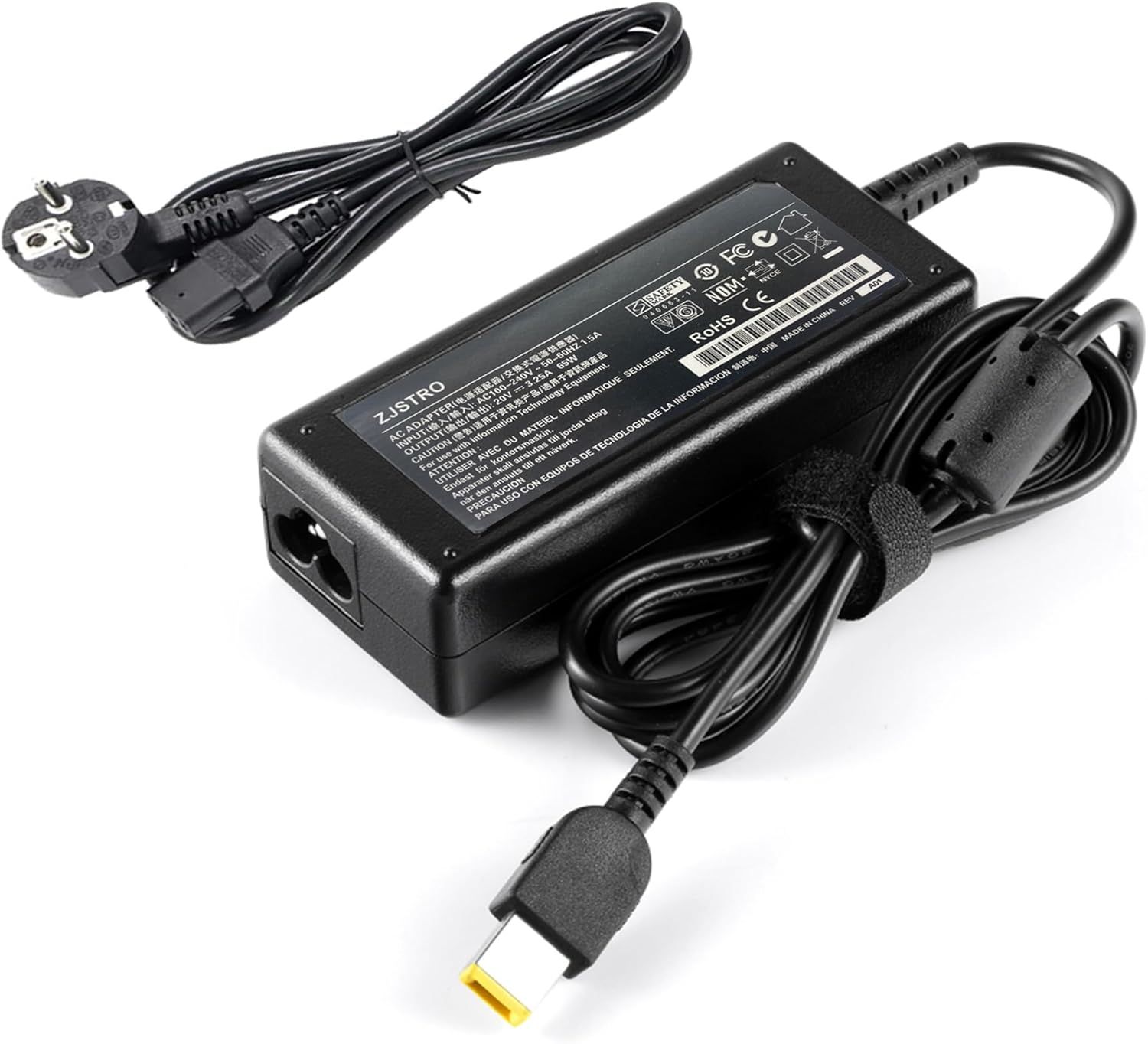 65W 20V 3.25A Portable Laptop Charger for Lenovo Thinkpad & Ideapad Series