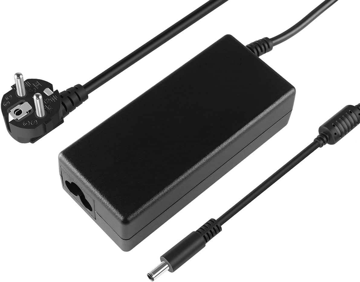 65W AC Charger Compatible with Dell Vostro & Inspiron Laptops (Black)