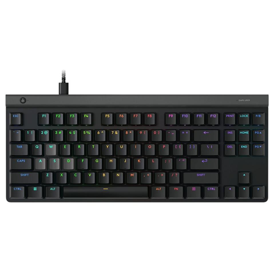 Clavier Logitech G515 RAPID à profil bas, analogique, TKL, rétroéclairé, USB, QWERTY, danois/norvégien/suédois/finlandais - noir