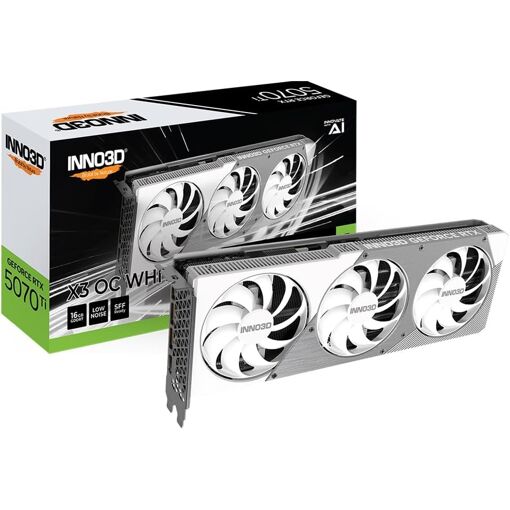 Carte graphique INNO3D NVIDIA GeForce RTX 5070 TI X3 OC, 16 Go DDR7, 256 bits, PCIe Gen 5