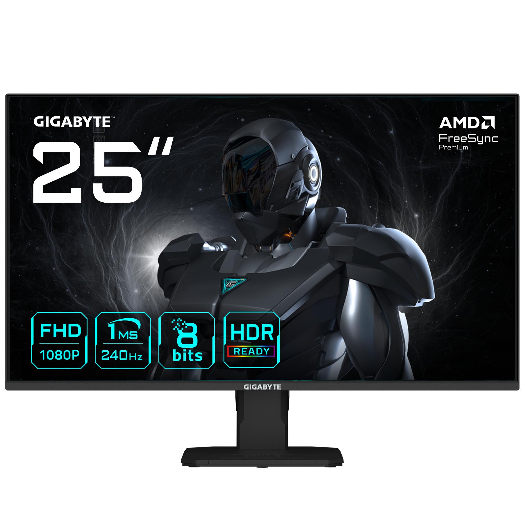 Écran de jeu Gigabyte GS25F2A 25 pouces - FHD 1920x1080, 200Hz, 1ms, HDR, HDMI 2.0, DisplayPort 1.4