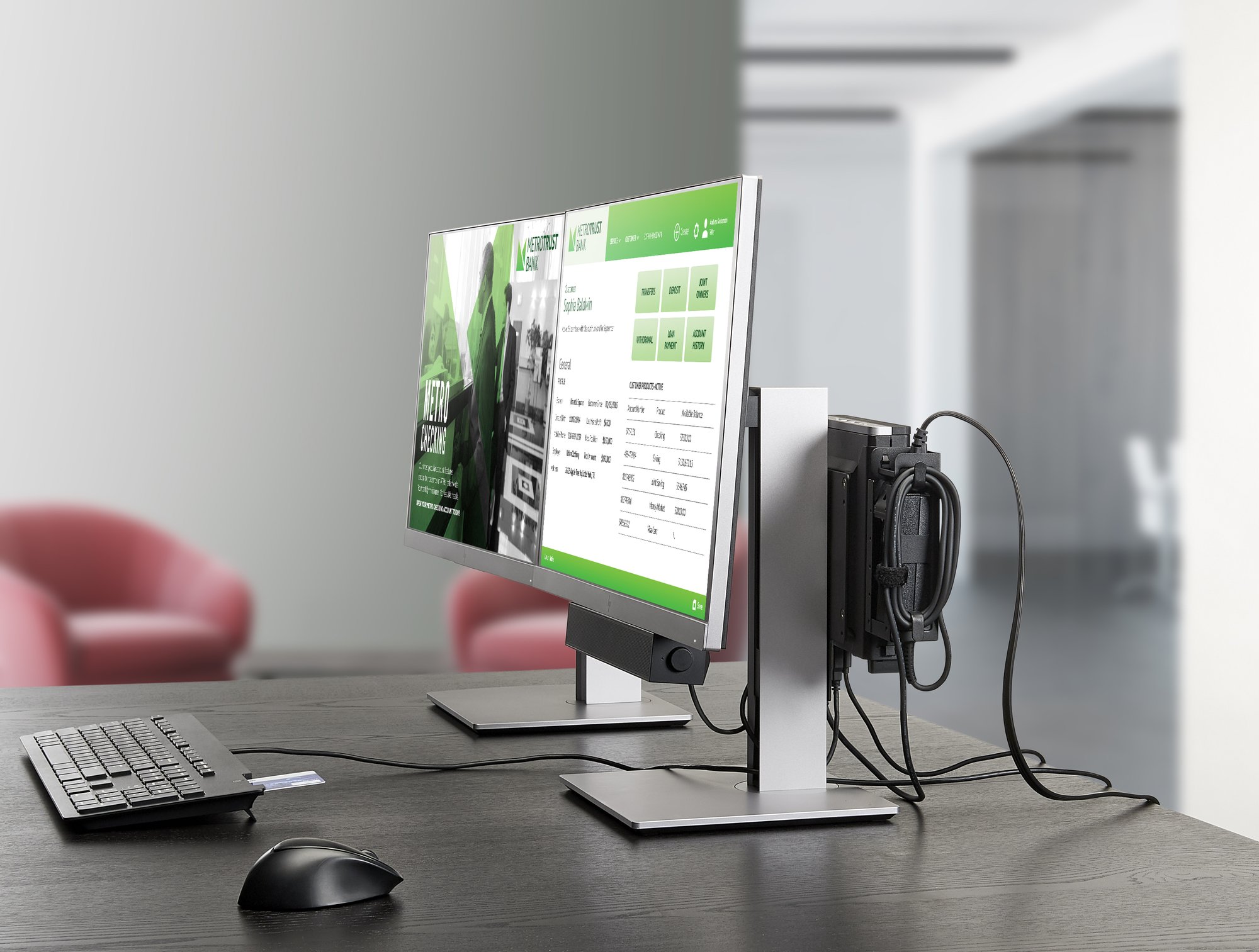 Teclado profesional HP ultra delgado con SmartCard