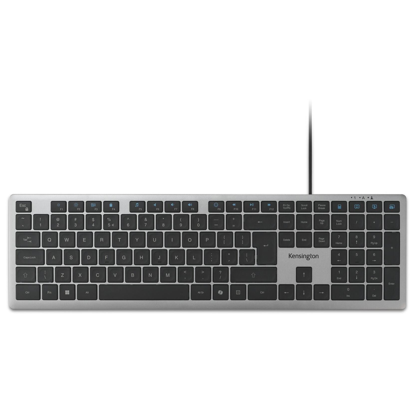 Kensington KB515 EQ Wired Keyboard, Grey