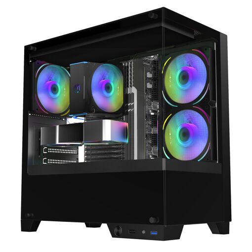PC de juego VIST - Ryzen 5 8600G AI, 32GB de RAM, AMD Radeon 760M, 1TB SSD, WiFi, Windows 11 Pro