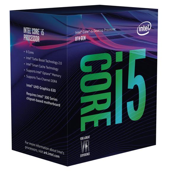 Processeur Intel Core i5-8500 3,0 GHz 9 Mo de cache intelligent Boîte