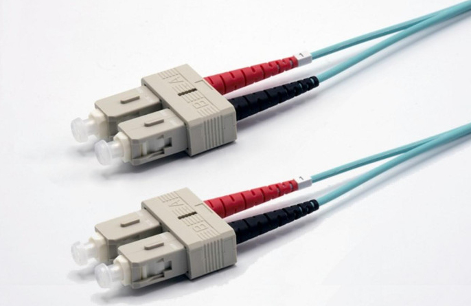 Ekivalan Systems COZOM3DCDC2SA0010A Infinity Band and Optical Fiber Cable 1m, 2x SC, Aqua
