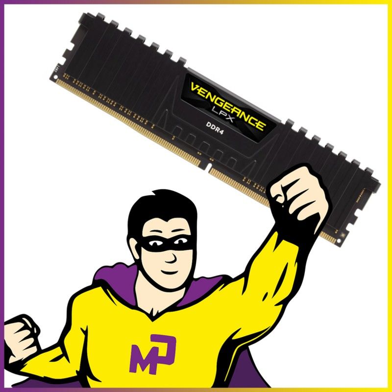 Corsair 8GB DDR4 RAM (CMK8GX4M1A2666C16) - 2666MHz, CL16