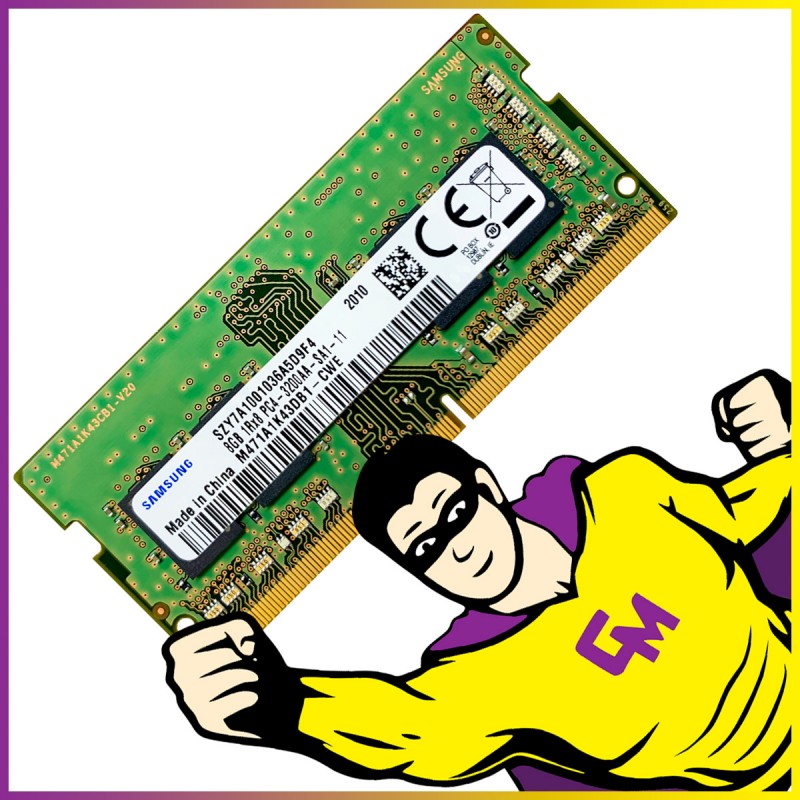 Samsung 8GB DDR4 SODIMM 3200MHz Memory (M471A1K43DB1-CWE)