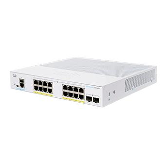 Cisco CBS350-16FP-2G Managed L2/L3 Gigabit Ethernet Switch (10/100/1000) Silver
