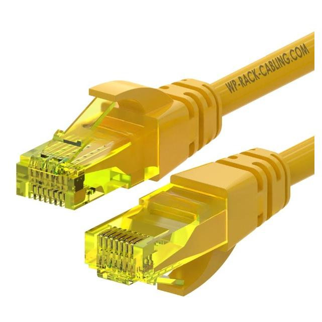 WP Cat6a UTP Network Cable - 5m, Yellow