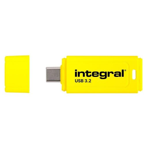 Integral Neon-C USB 3.1 Gen 1 32GB Flash Drive - Yellow
