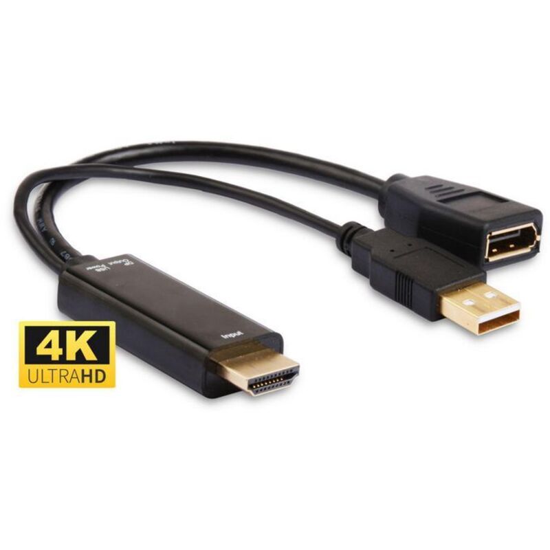 Conversor de vídeo MicroConnect - HDMI a DisplayPort