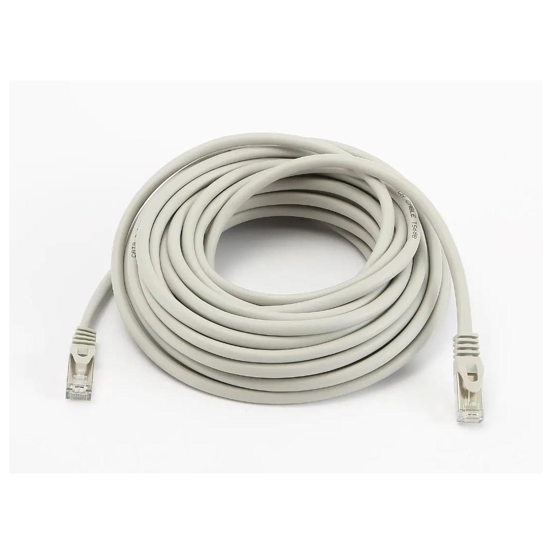 Câble réseau Heden - 10 m, S/FTP CAT 8, moulé, sans crochet - Blanc