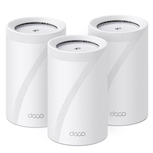 TP-Link Deco BE68 - Wi-Fi System (Router) - Up to 8100 sq. ft. - 2.5Gbe, 10Gbe, Wi-Fi 7 Multi-Band (Pack of 3)