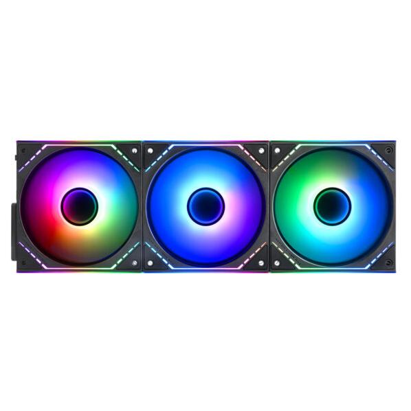 Thermalright TL-M12QW-S X3 PC Case Fan 12cm Black 3 Pack