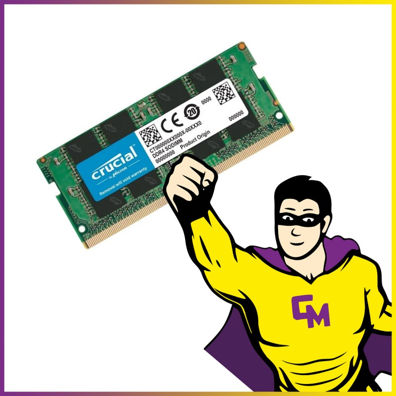 Crucial 16GB DDR4 SODIMM RAM (CT16G4SFD824A, 2400MHz)