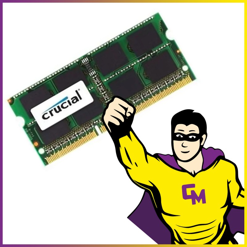 Crucial 4GB DDR3L SODIMM Memory (CT51264BF160B.M16FMD, 1600MHz)