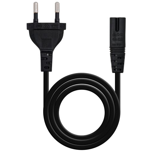 Cable de alimentación NanoCable Clover, CEE7 Código/M-C5/H, 3m