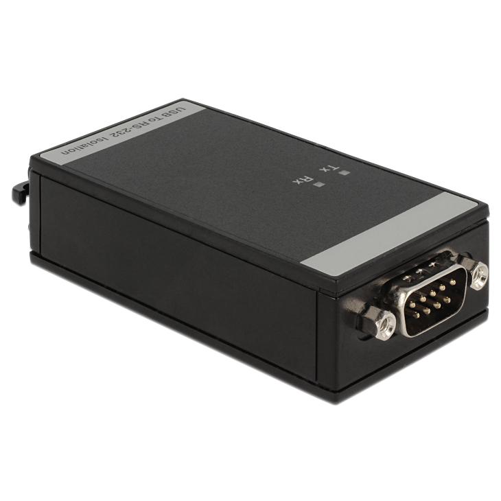 Adaptador Delock 62502 RS-232 a Mini USB 2.0, Negro