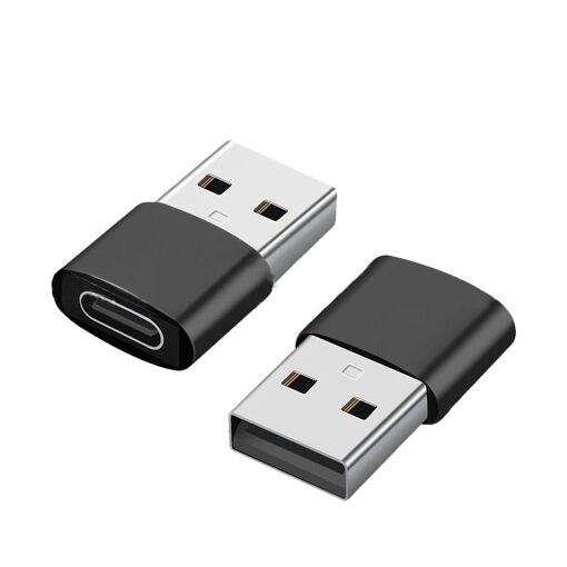 Adaptateurs USB-C vers USB INF - Paquet de 2 (Noir)