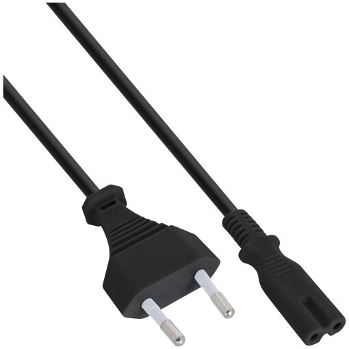 Câble d'alimentation InLine, 1m, Connecteur type C vers Coupleur C7