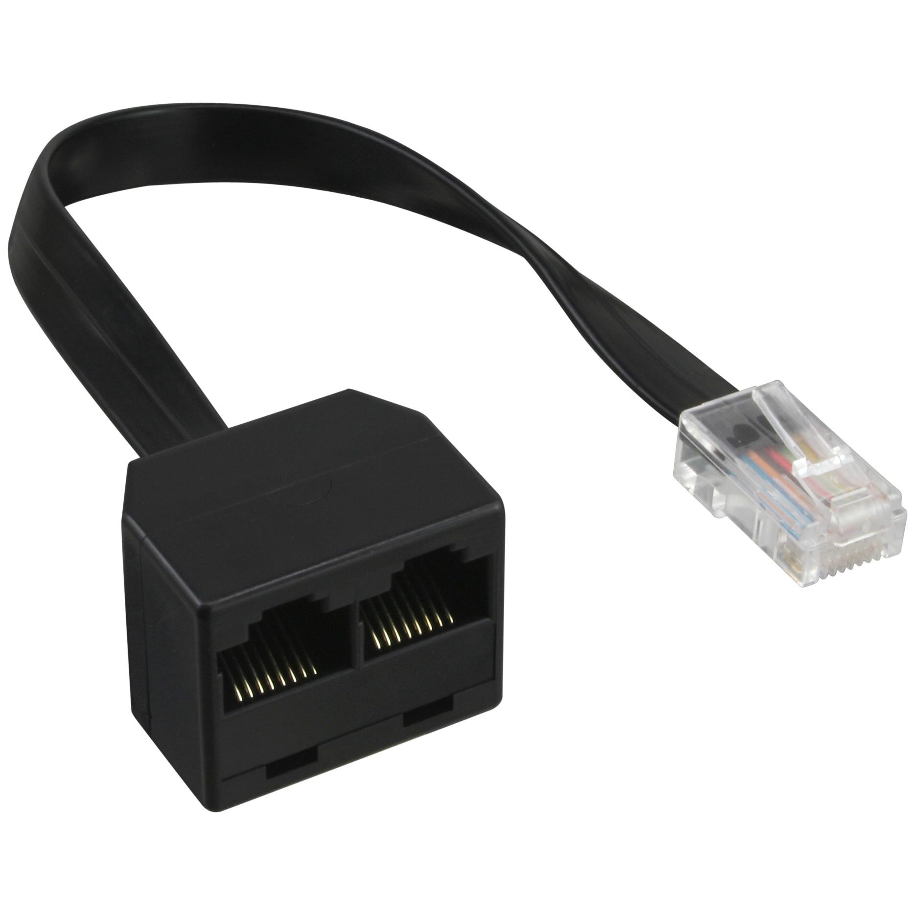 InLine Network Cable 0.15m Black