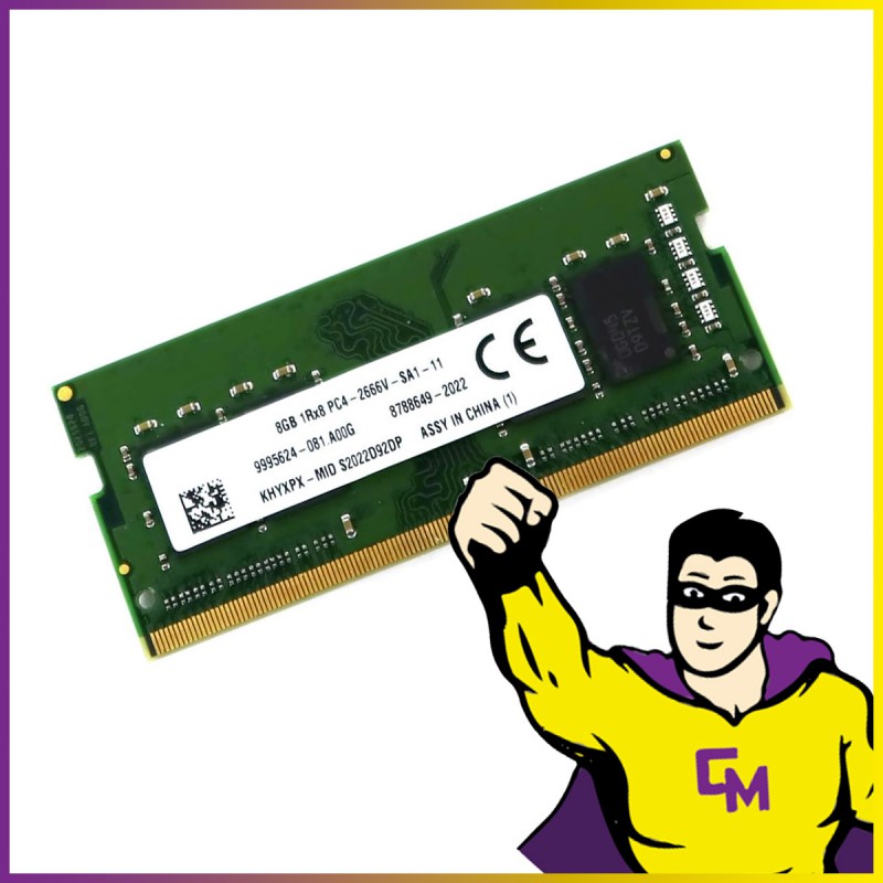 Memoria RAM de sobremesa 8GB Kingston KHYXPX-MID DDR4 SODIMM 2666MHz (9995624-081.A00G)