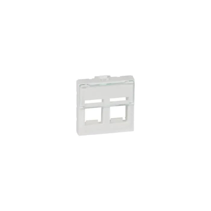 LEGRAND Keystone Computer Connector Housing - 2 Modules, White RAL9003