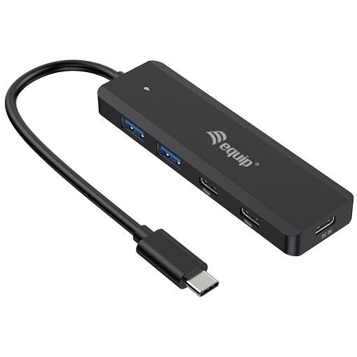 Equip USB 3.2 Gen 1 (3.1 Gen 1) Type-C Hub & Connector, Black