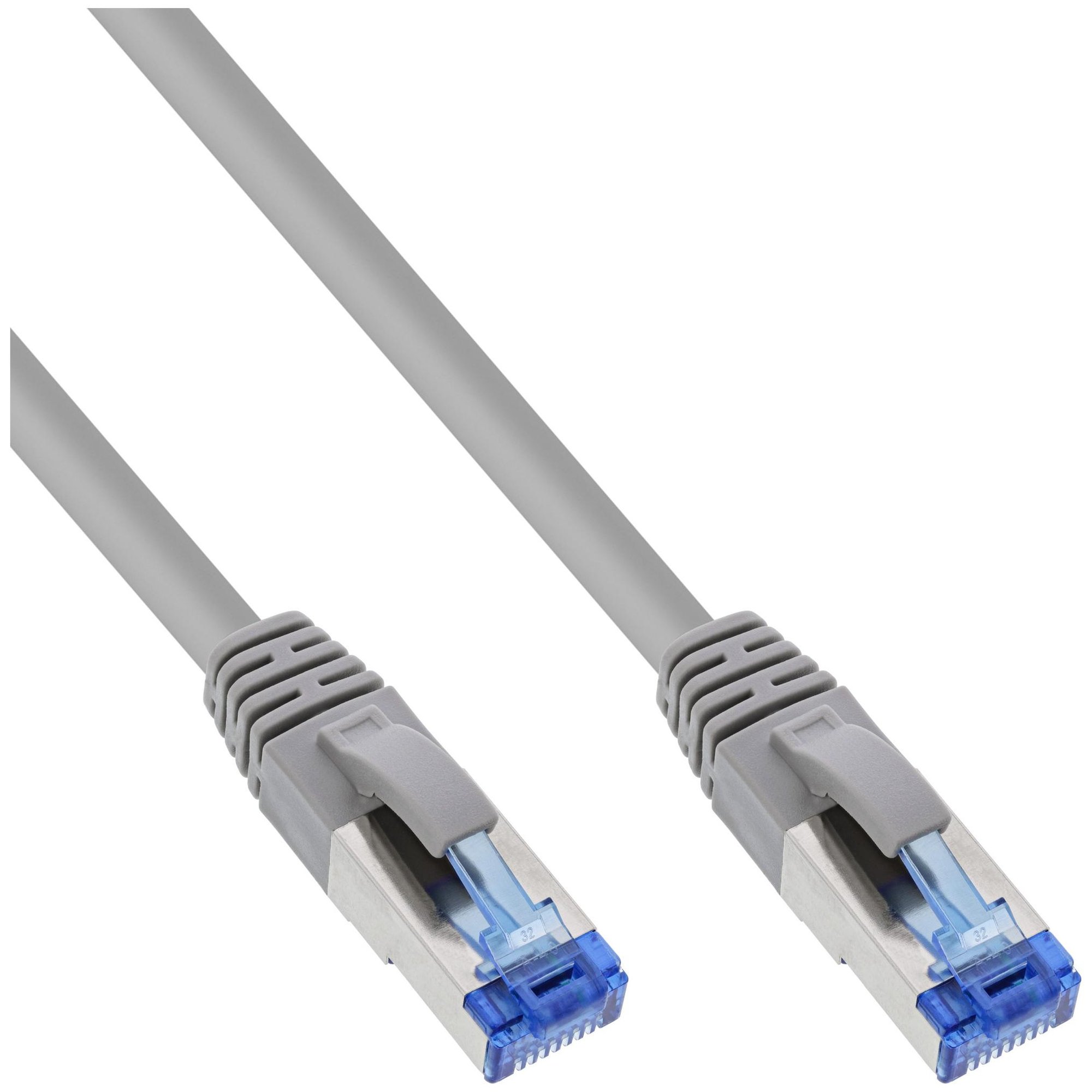 InLine Cat6a Network Cable, 25m Grey S/FTP (S-STP) RJ-45