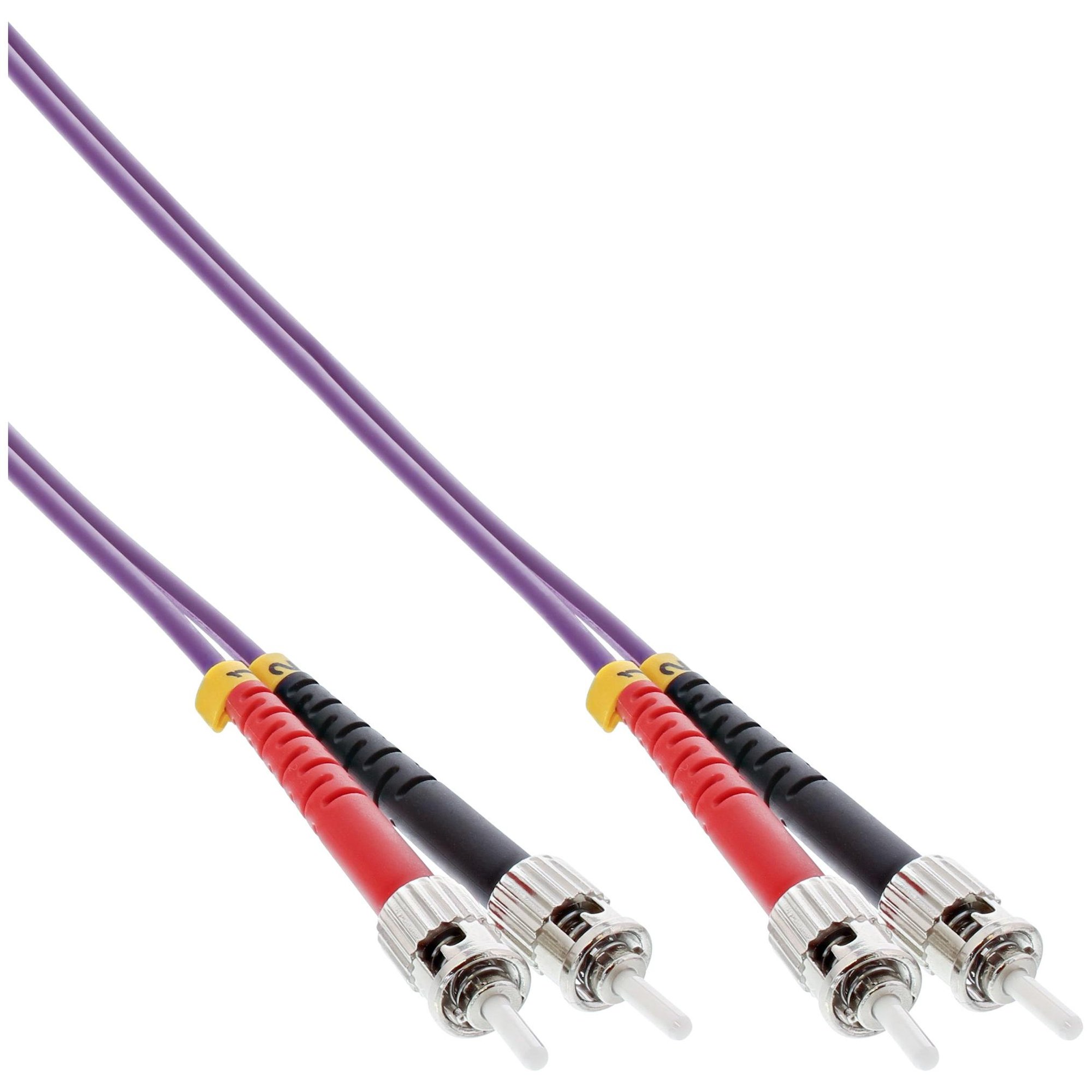 InLine 81575P InfiniBand and Fiber Optic Cable, 7.5m, 2x ST Violet