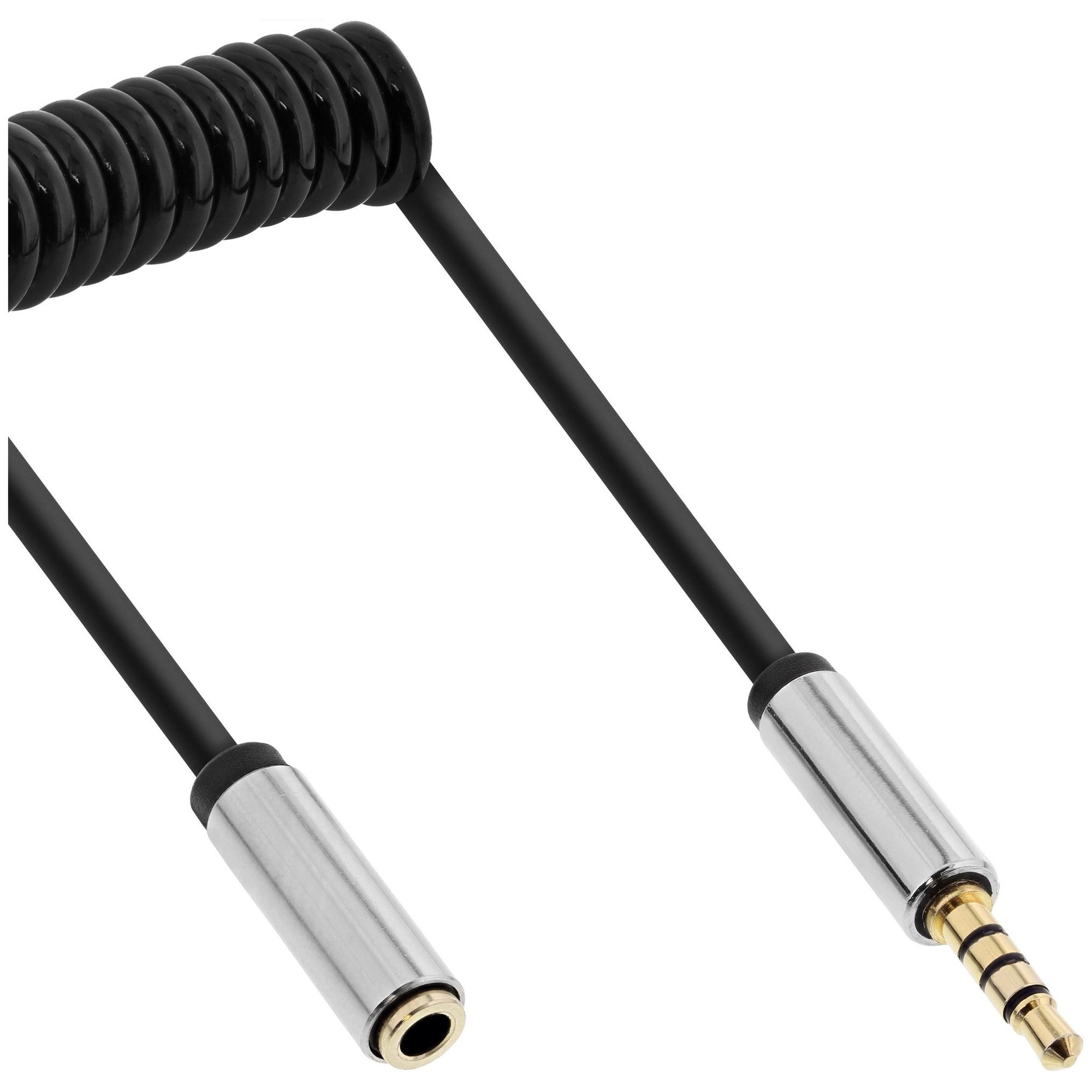 Cable de audio InLine 3,5 mm 2 m Negro