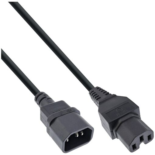 Câble InLine 16811C C14-C15, Noir, 3 m